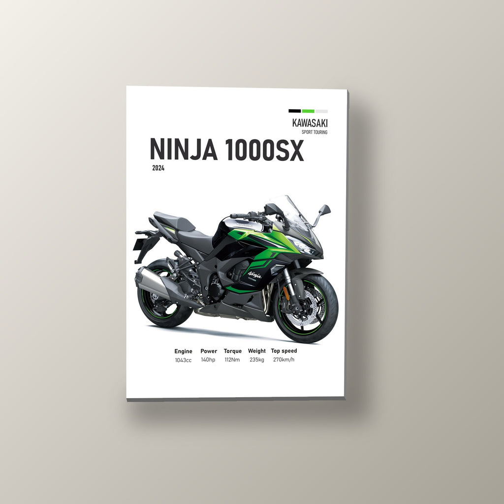 Ninja 1000SX Kawasaki Racing | Cuadro decorativo de Monkey Canvas