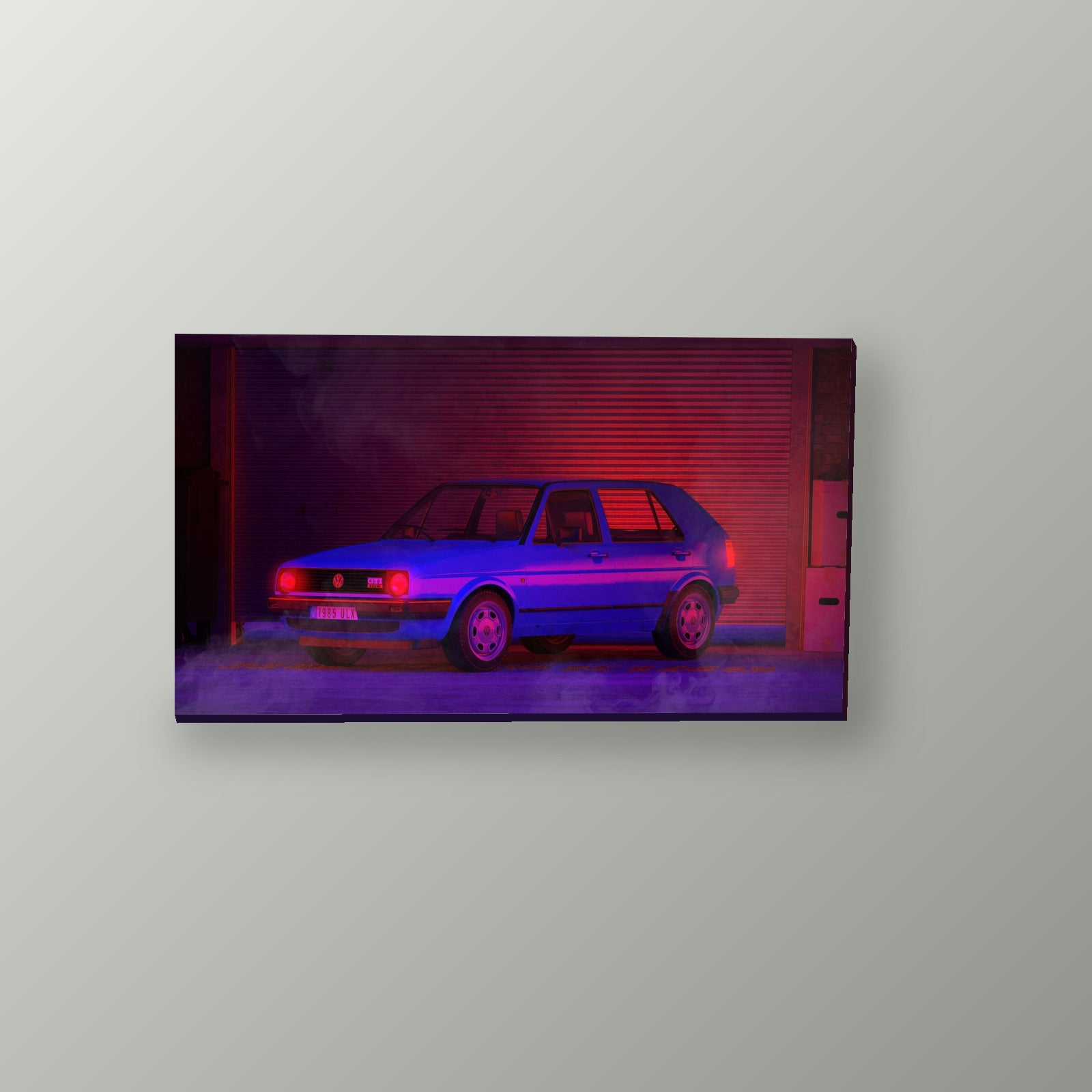 GTI en Neón | Cuadro decorativo de Monkey Canvas