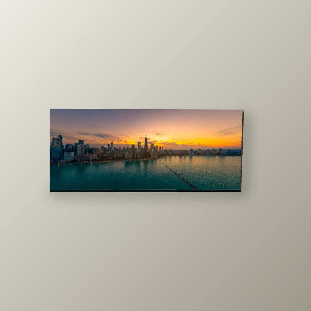 Amanecer en Chicago | Cuadro decorativo de Monkey Canvas