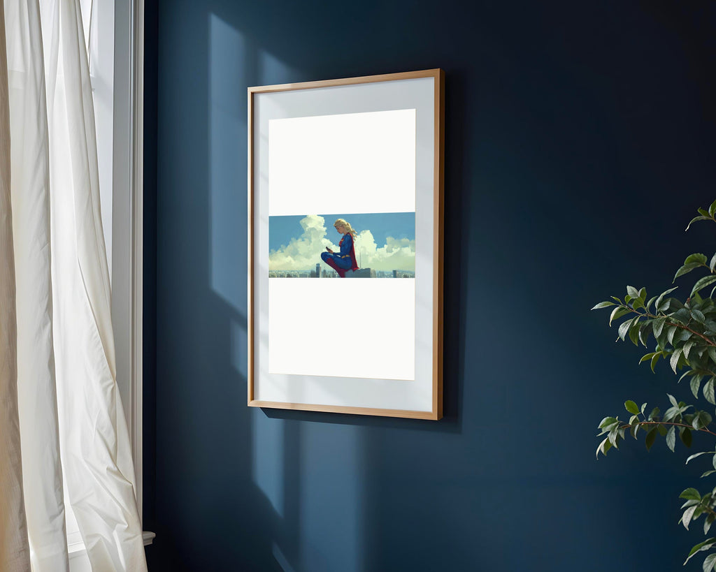 Supergirl en las Alturas | Cuadro decorativo de Monkey Canvas