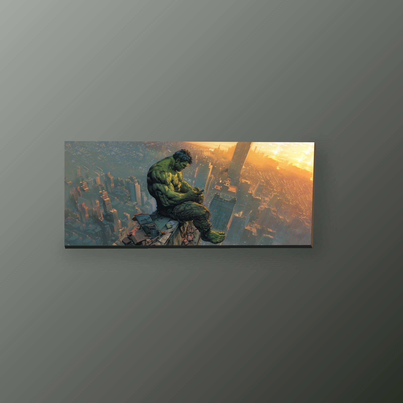Hulk al Atardecer | Cuadro decorativo de Monkey Canvas