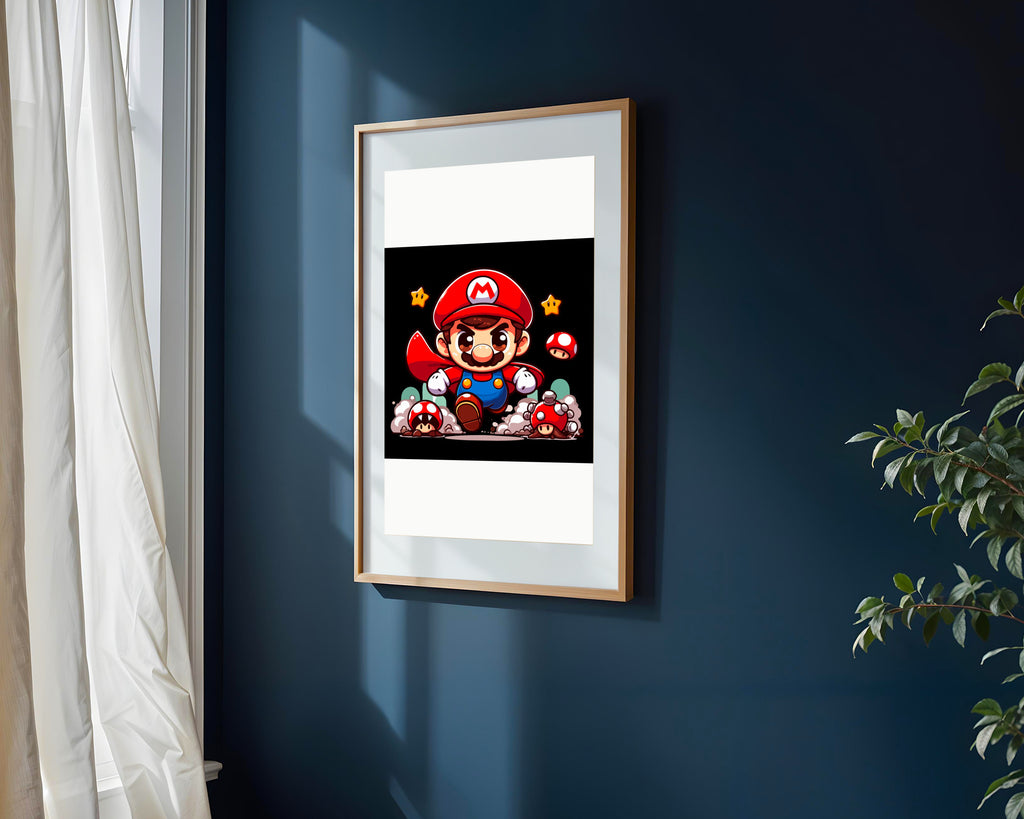 Mario Aventura Chibi | Cuadro decorativo de Monkey Canvas
