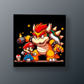 Mario Contra Bowser | Cuadro decorativo de Monkey Canvas