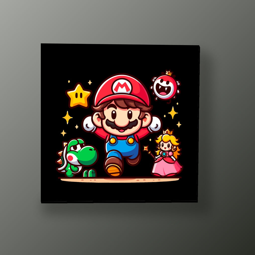 Mario y Sus Amigos | Cuadro decorativo de Monkey Canvas