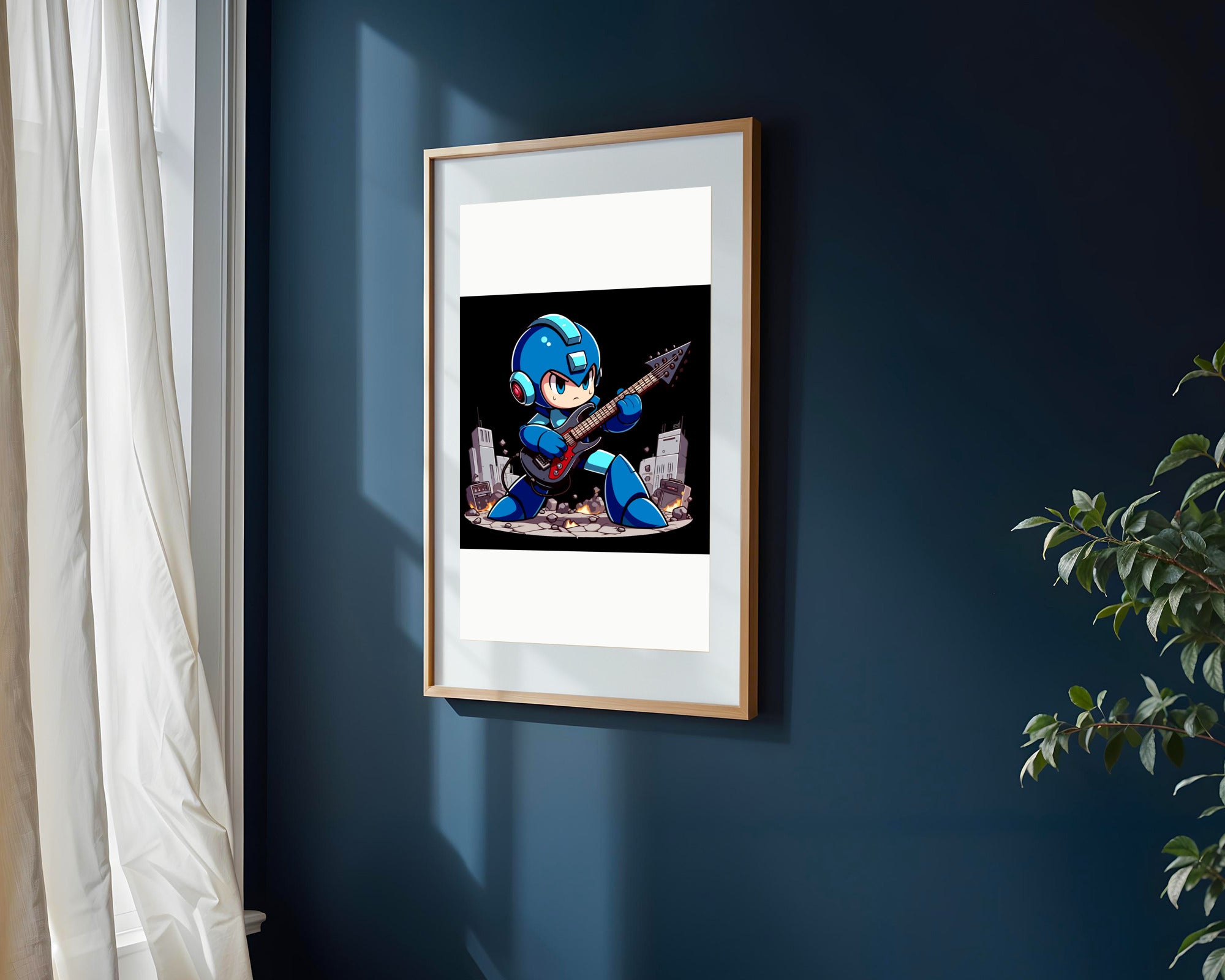 Mega Man Rockero | Cuadro decorativo de Monkey Canvas