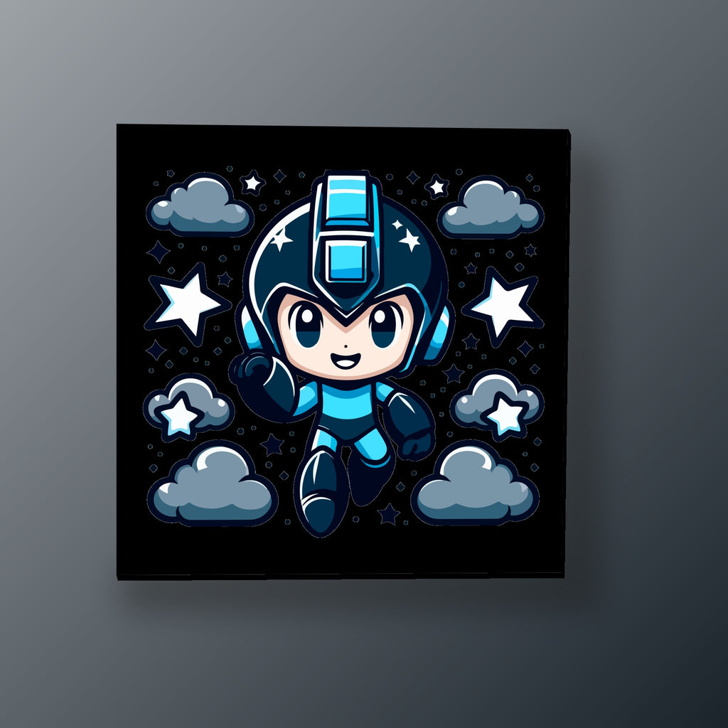 Mega Man Nocturno | Cuadro decorativo de Monkey Canvas