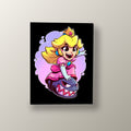Peach y Chain Chomp | Cuadro decorativo de Monkey Canvas