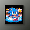Sonic Entre Nubes | Cuadro decorativo de Monkey Canvas