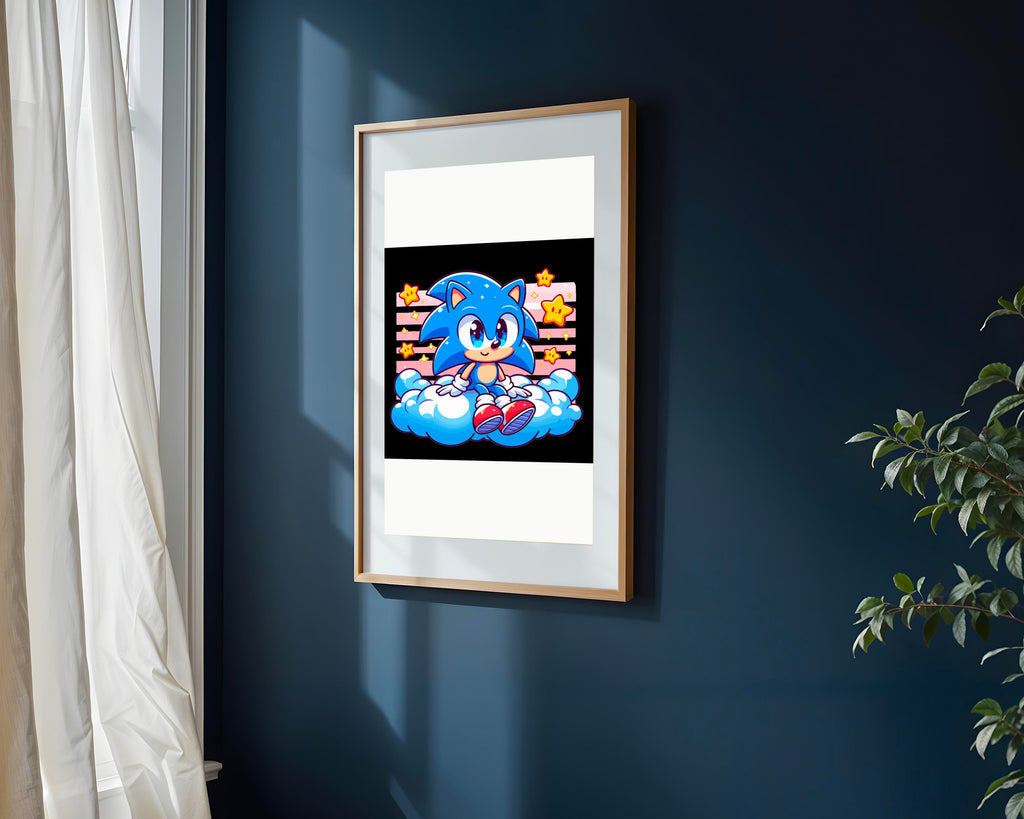 Sonic Entre Nubes | Cuadro decorativo de Monkey Canvas