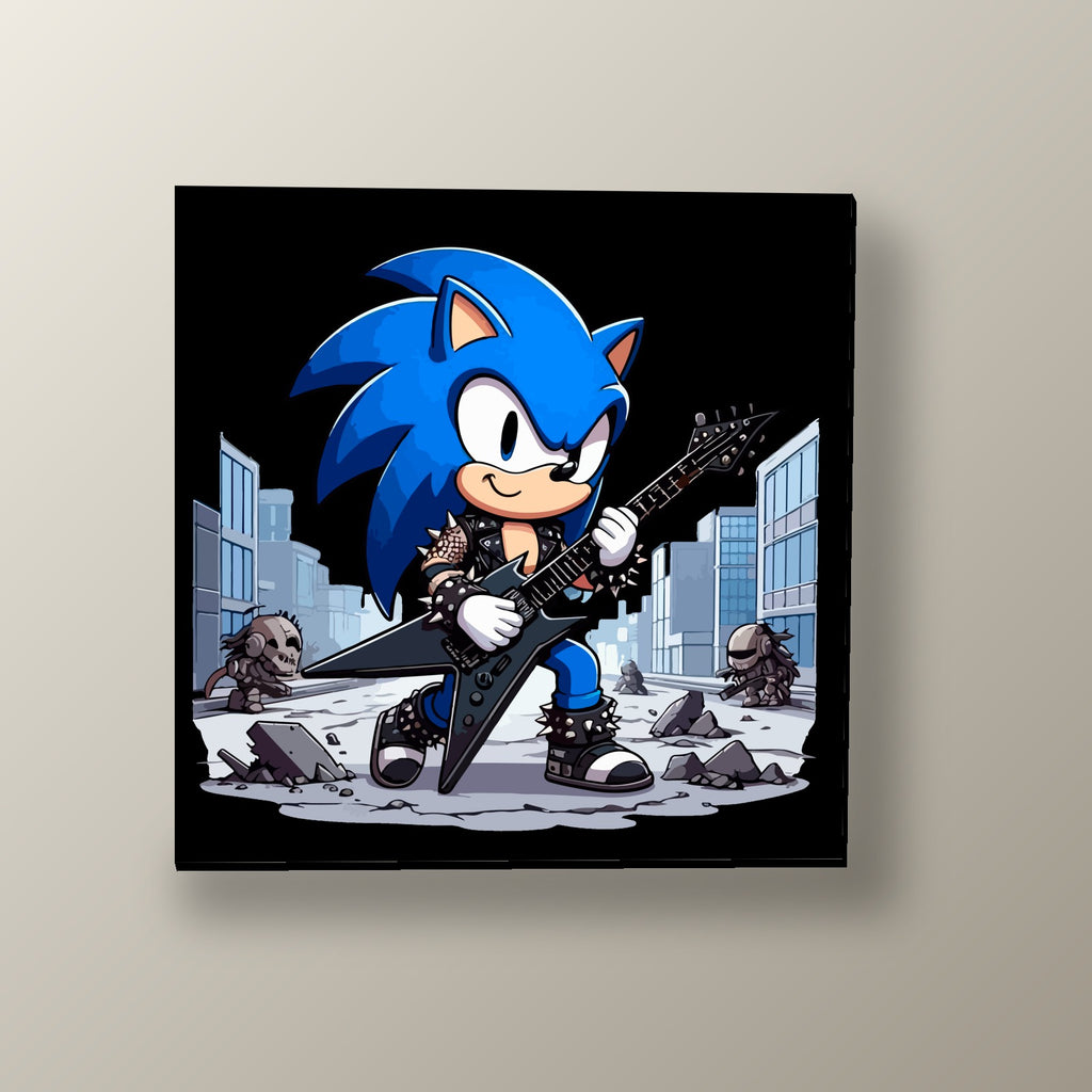 Sonic Punk Rockero | Cuadro decorativo de Monkey Canvas