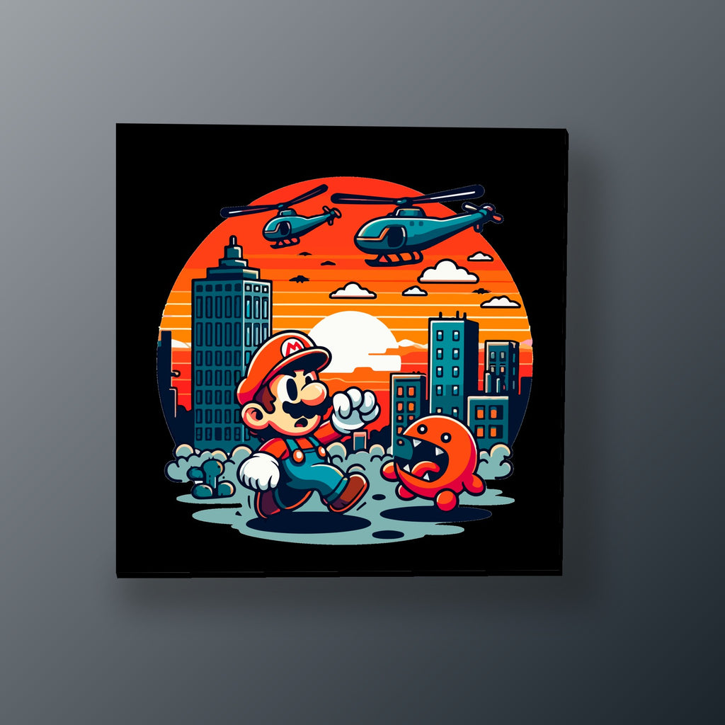 Mario Escape Urbano | Cuadro decorativo de Monkey Canvas