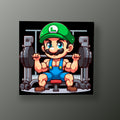 Luigi Musculoso Gym | Cuadro decorativo de Monkey Canvas