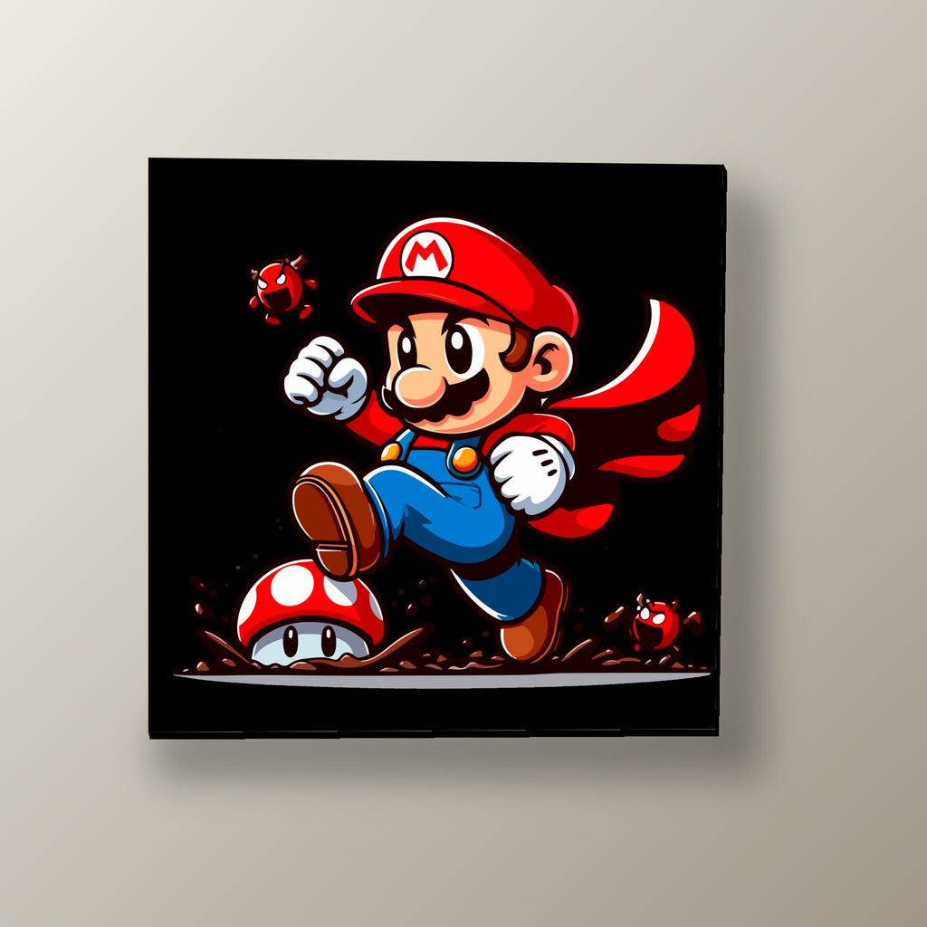 Mario en el Lodo | Cuadro decorativo de Monkey Canvas
