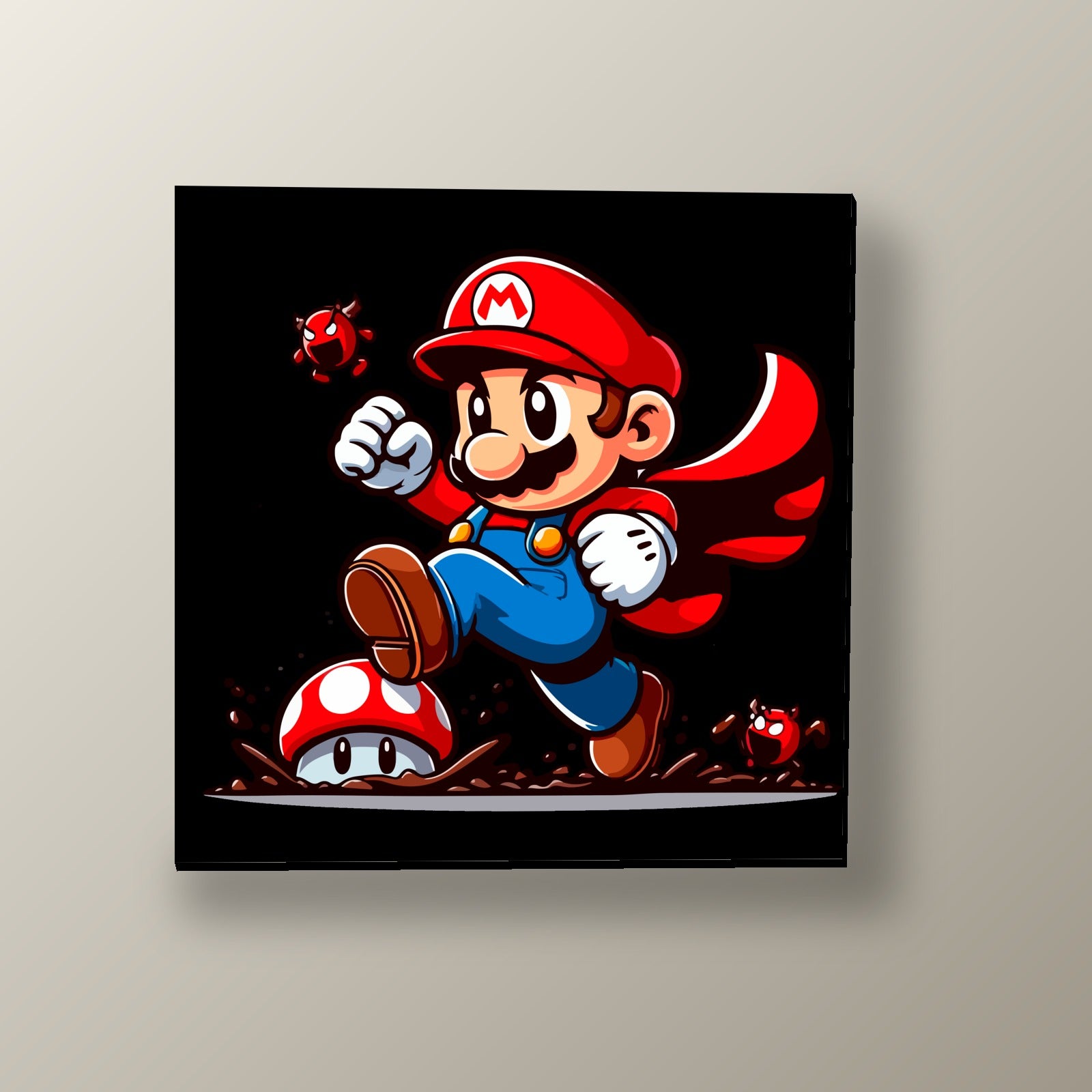 Mario en el Lodo | Cuadro decorativo de Monkey Canvas