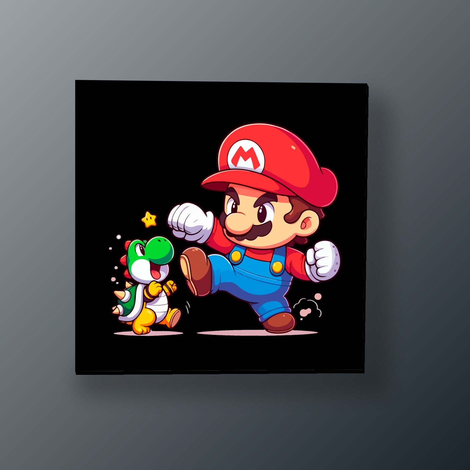 Mario y Yoshi Aventura | Cuadro decorativo de Monkey Canvas