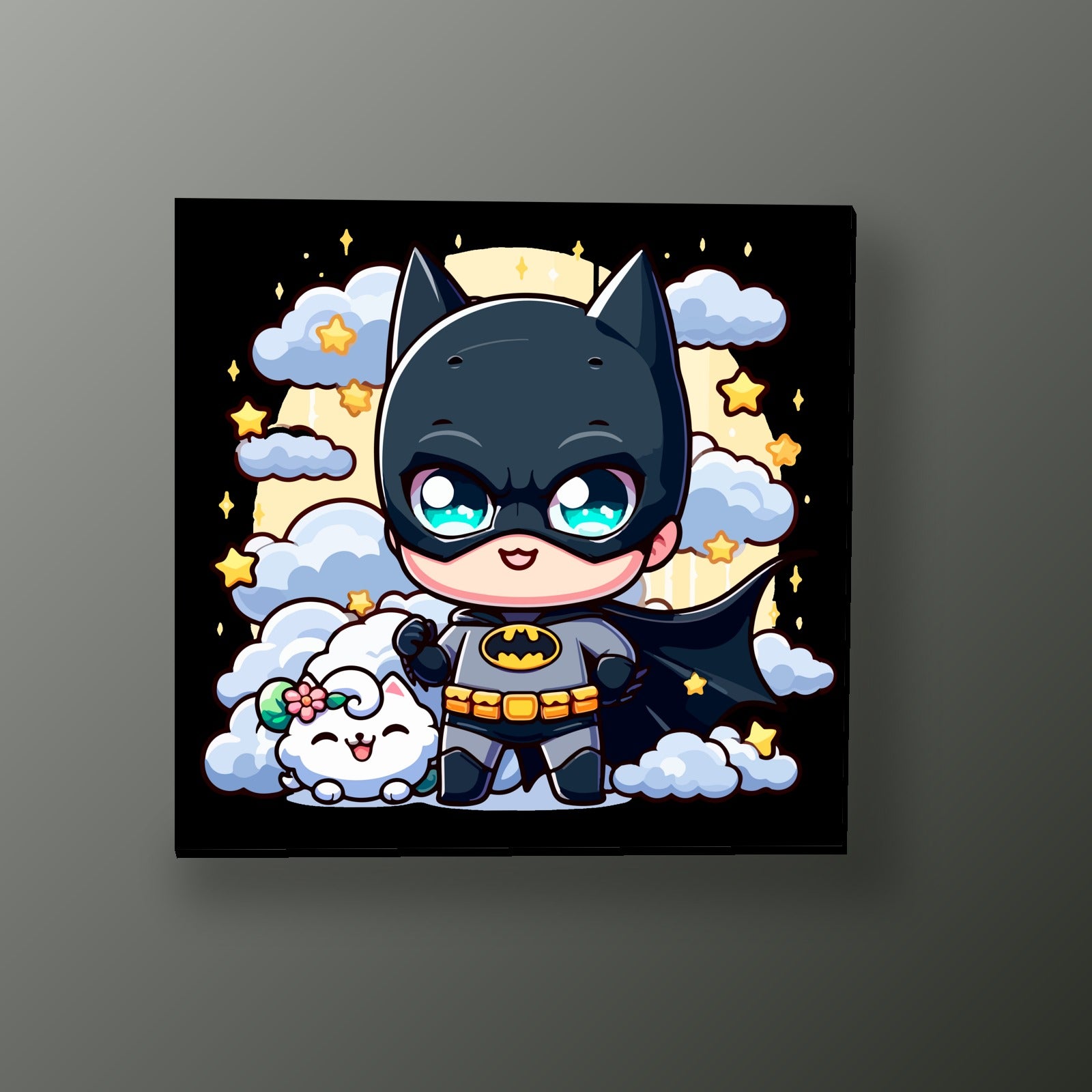 Batman Kawaii Tierno | Cuadro decorativo de Monkey Canvas
