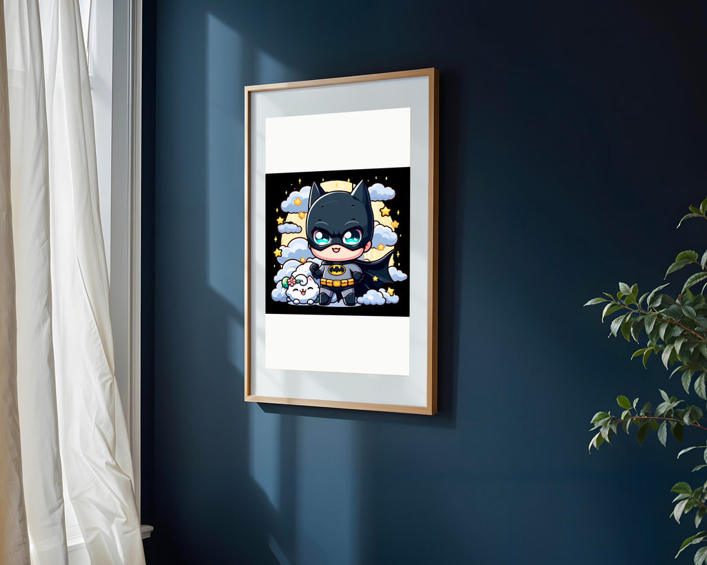 Batman Kawaii Tierno | Cuadro decorativo de Monkey Canvas