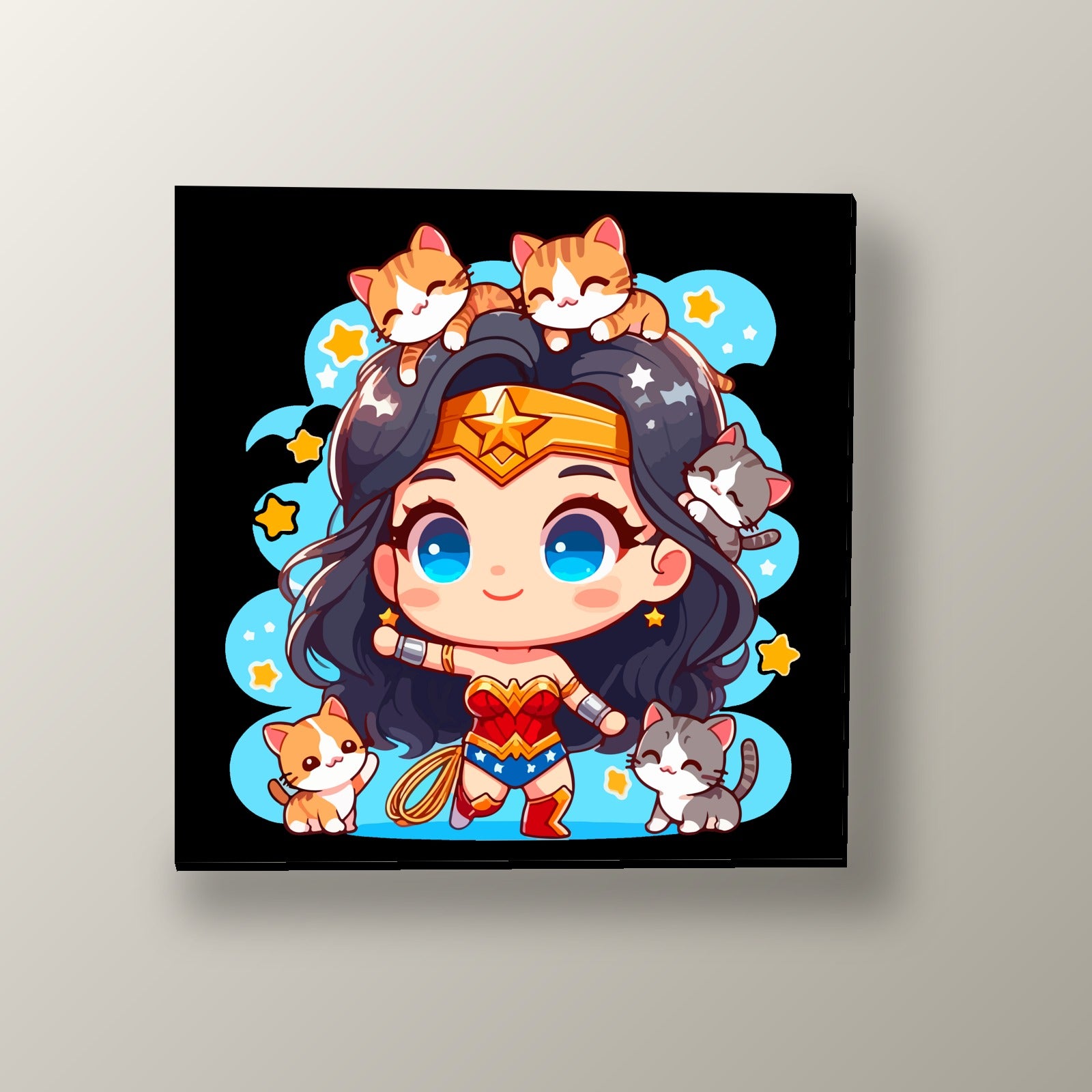 Wonder Woman Estrella Azul | Cuadro decorativo de Monkey Canvas