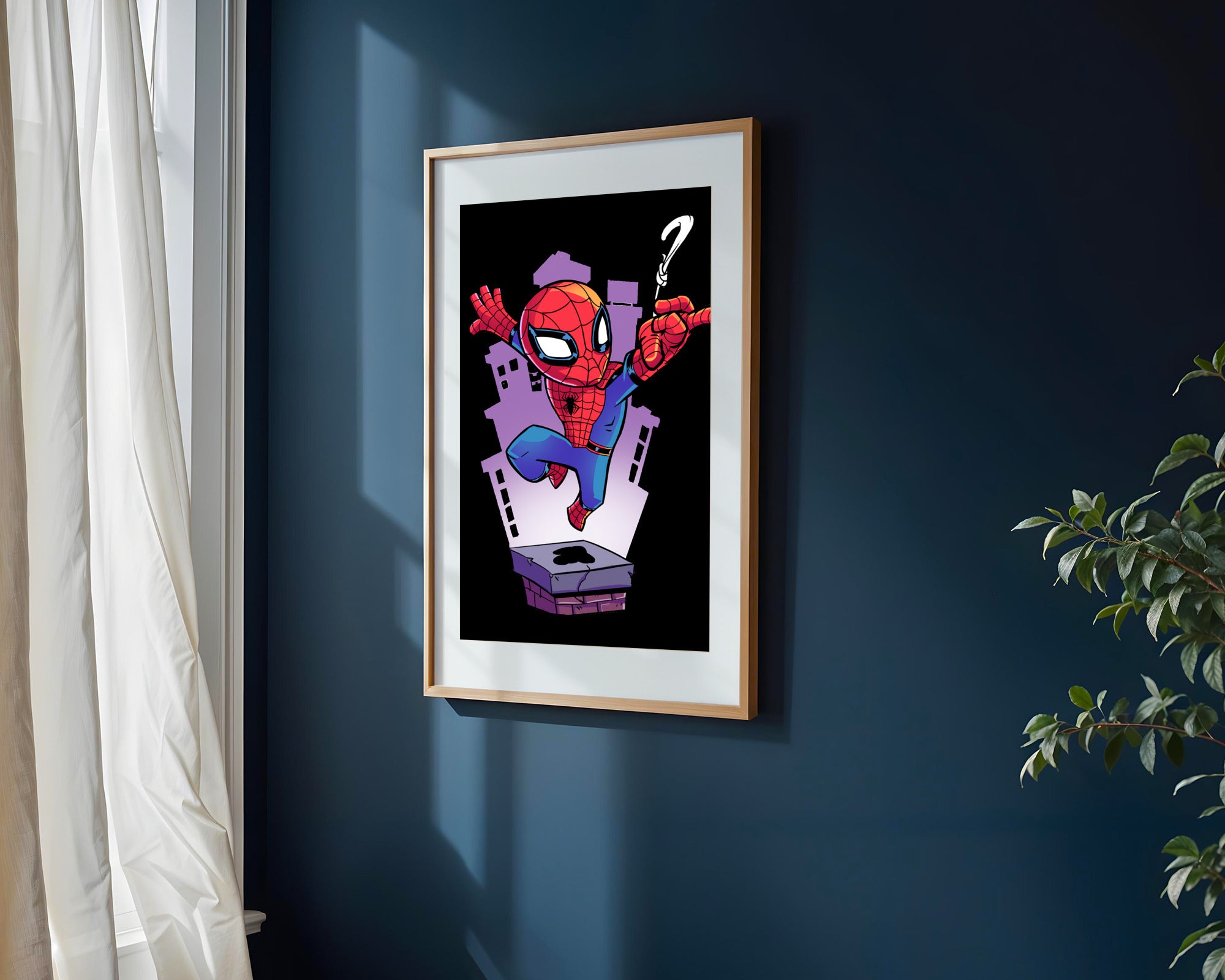 Spider-Man Salto Urbano | Cuadro decorativo de Monkey Canvas