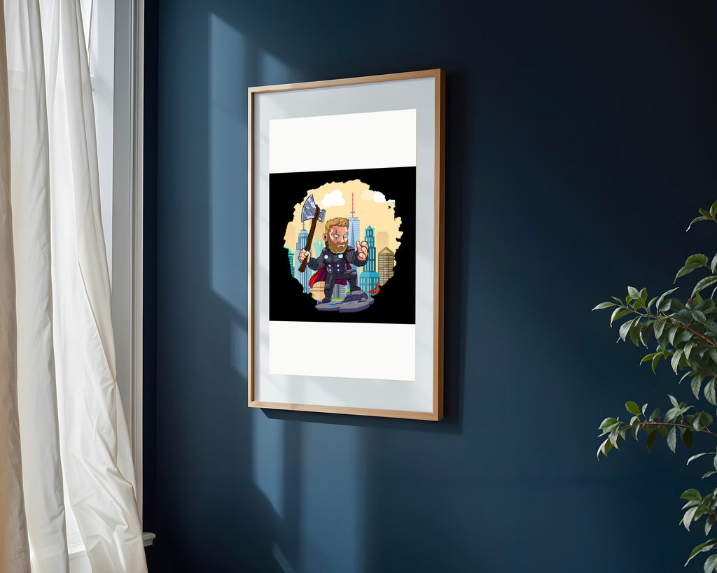 Thor y Stormbreaker | Cuadro decorativo de Monkey Canvas