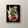 Luigi Salta Sobre Goomba | Cuadro decorativo de Monkey Canvas