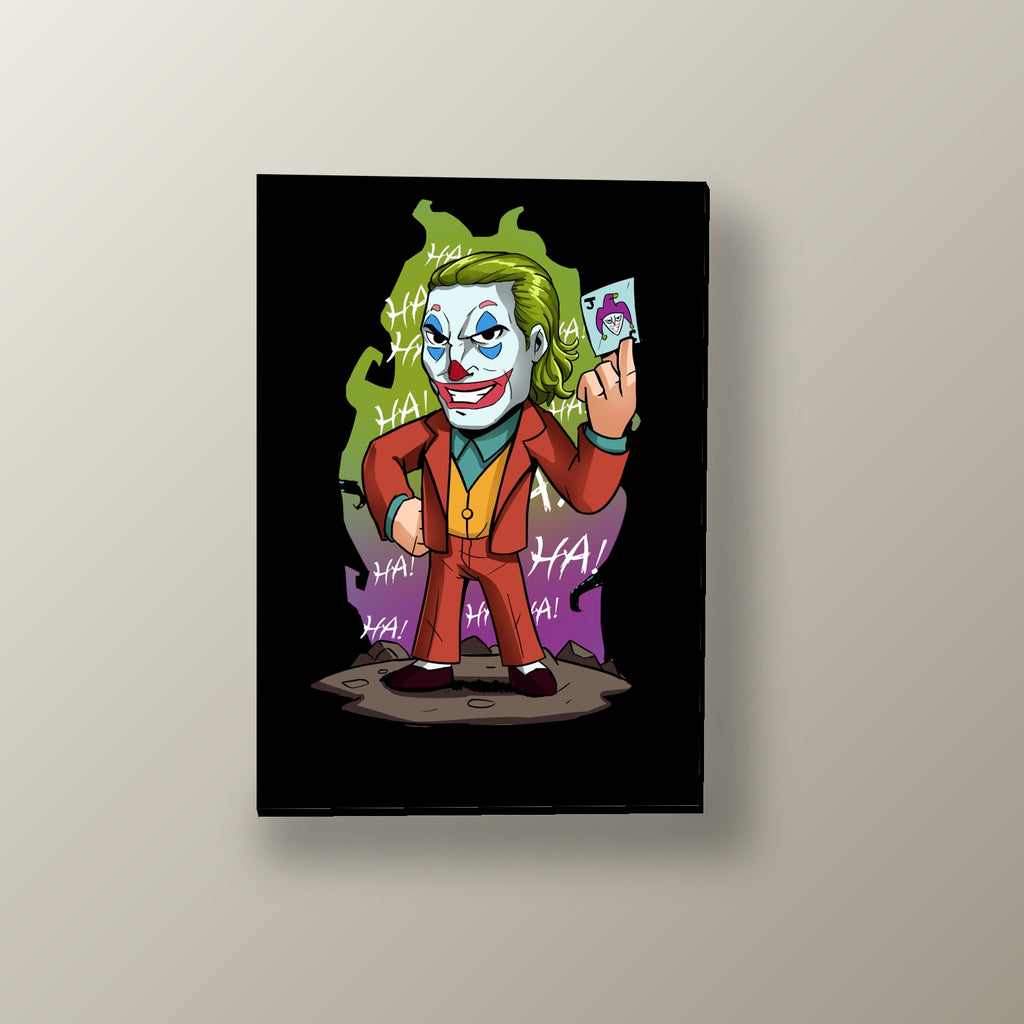 Joker Carta de la Risa | Cuadro decorativo de Monkey Canvas