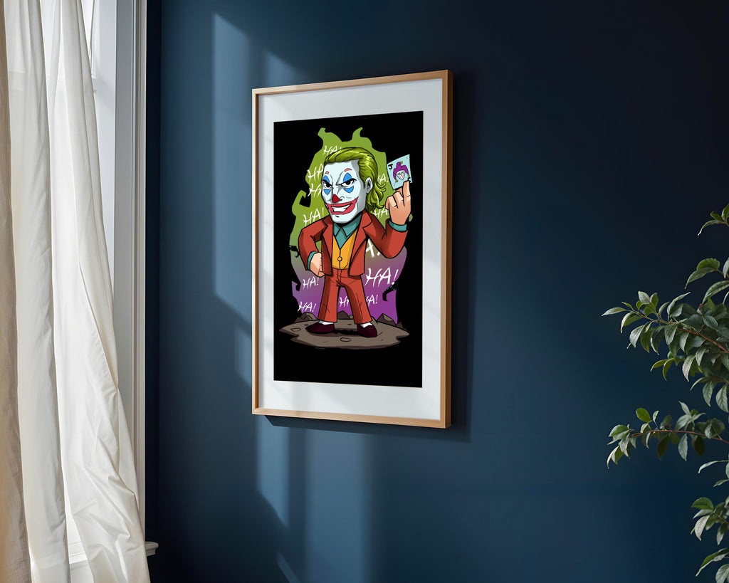 Joker Carta de la Risa | Cuadro decorativo de Monkey Canvas