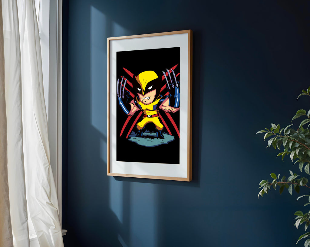Wolverine Garras Afuera | Cuadro decorativo de Monkey Canvas