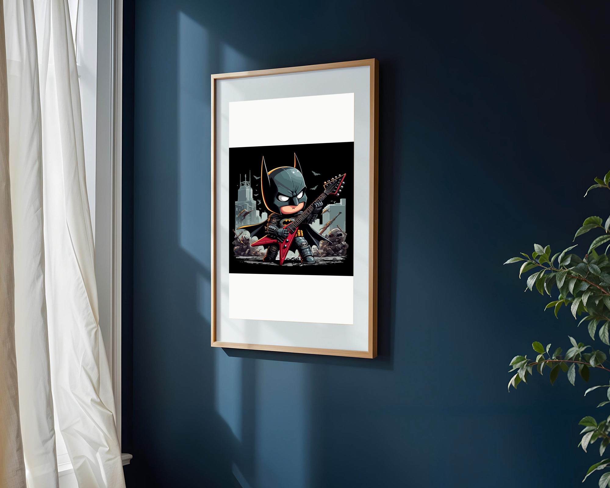 Batman Rockero Metal | Cuadro decorativo de Monkey Canvas