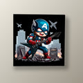 Capitán América Rockero | Cuadro decorativo de Monkey Canvas
