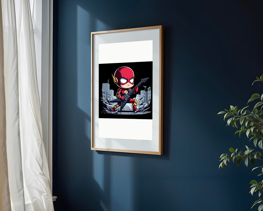Flash Rockero Veloz | Cuadro decorativo de Monkey Canvas