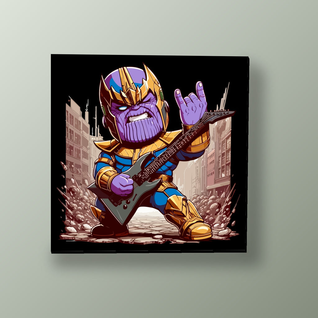 Thanos Rockero Rebelde | Cuadro decorativo de Monkey Canvas