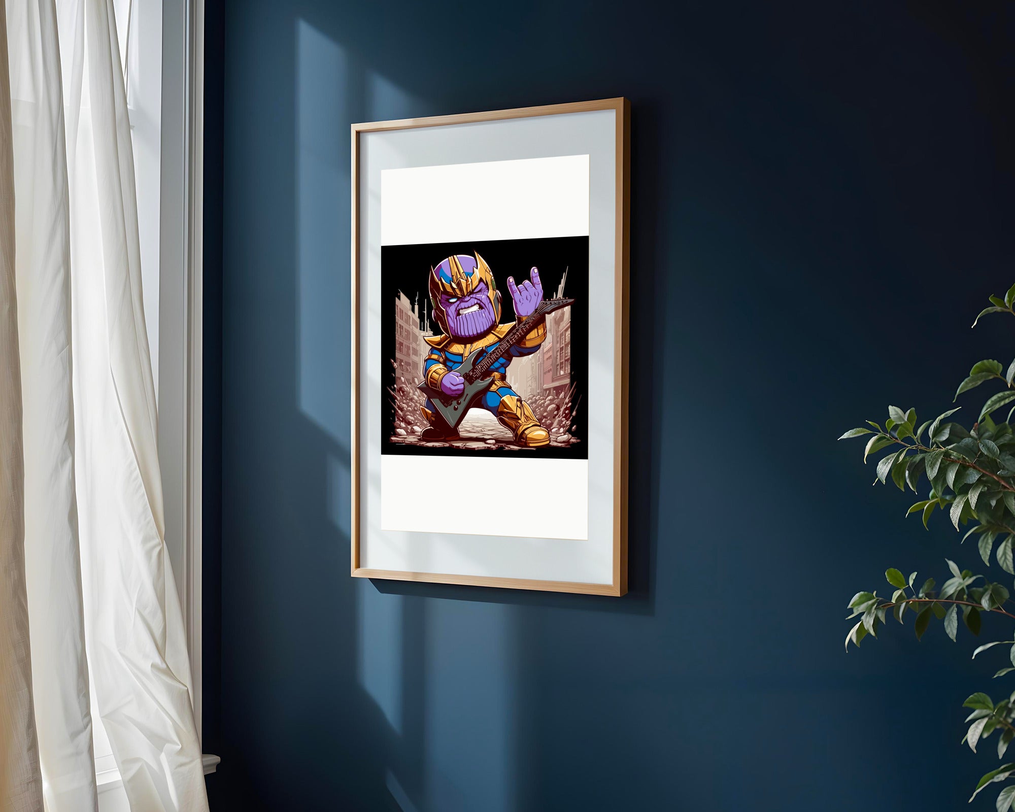 Thanos Rockero Rebelde | Cuadro decorativo de Monkey Canvas