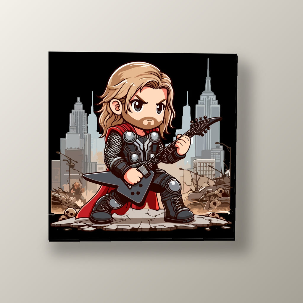 Thor Rockero Metal | Cuadro decorativo de Monkey Canvas