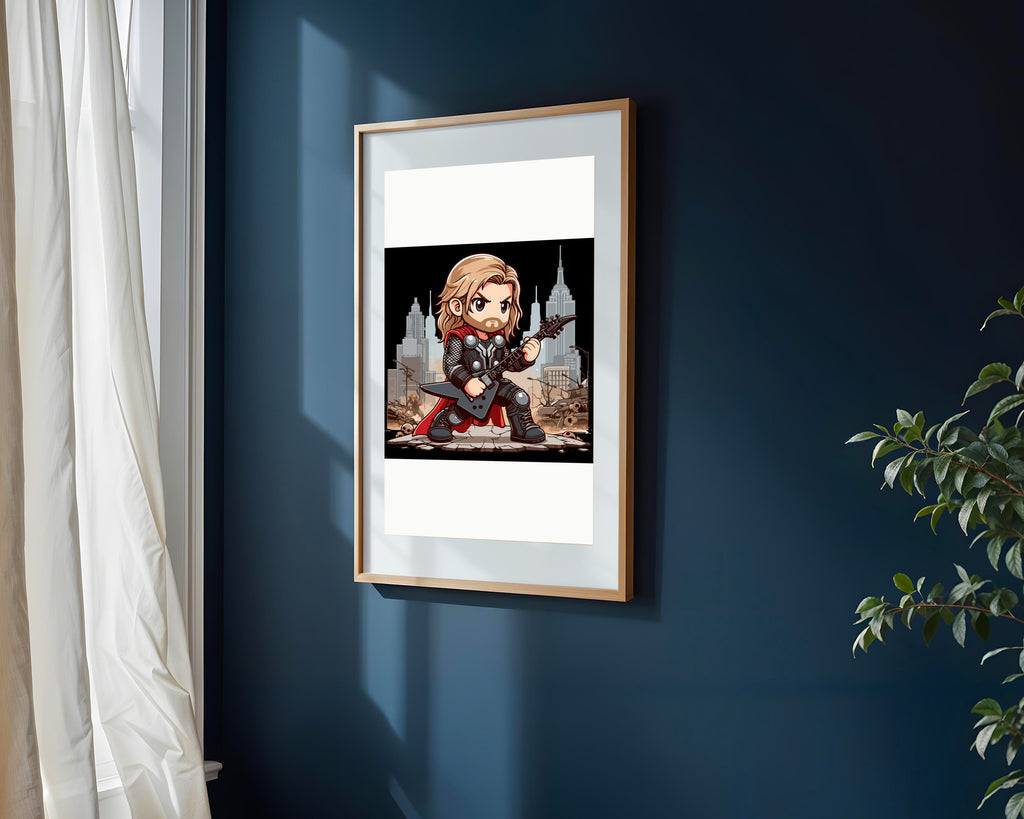 Thor Rockero Metal | Cuadro decorativo de Monkey Canvas