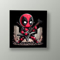 Deadpool Rockero Katanas | Cuadro decorativo de Monkey Canvas