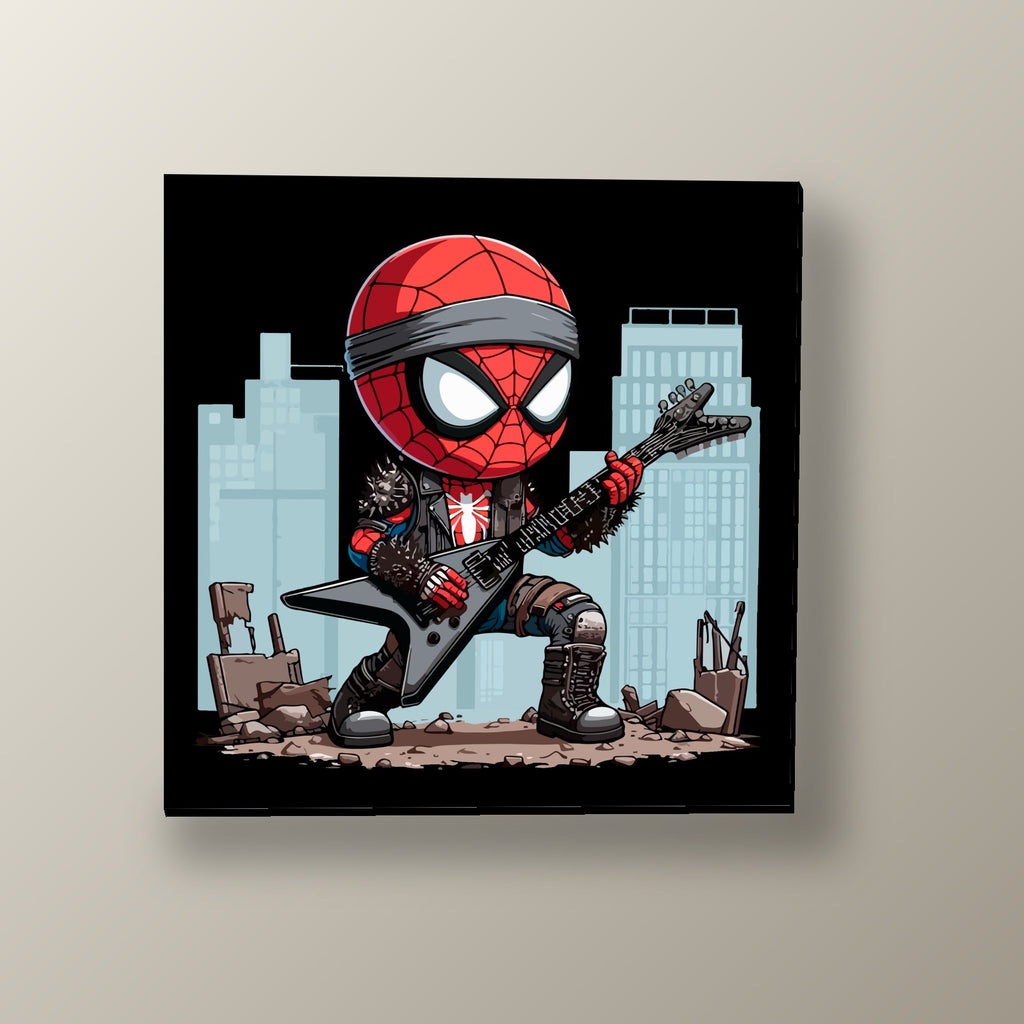 Spider-Man Punk Rockero | Cuadro decorativo de Monkey Canvas