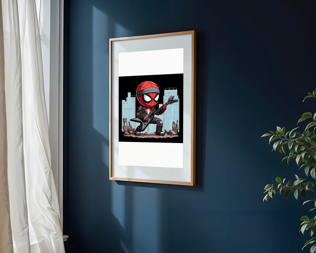 Spider-Man Punk Rockero | Cuadro decorativo de Monkey Canvas