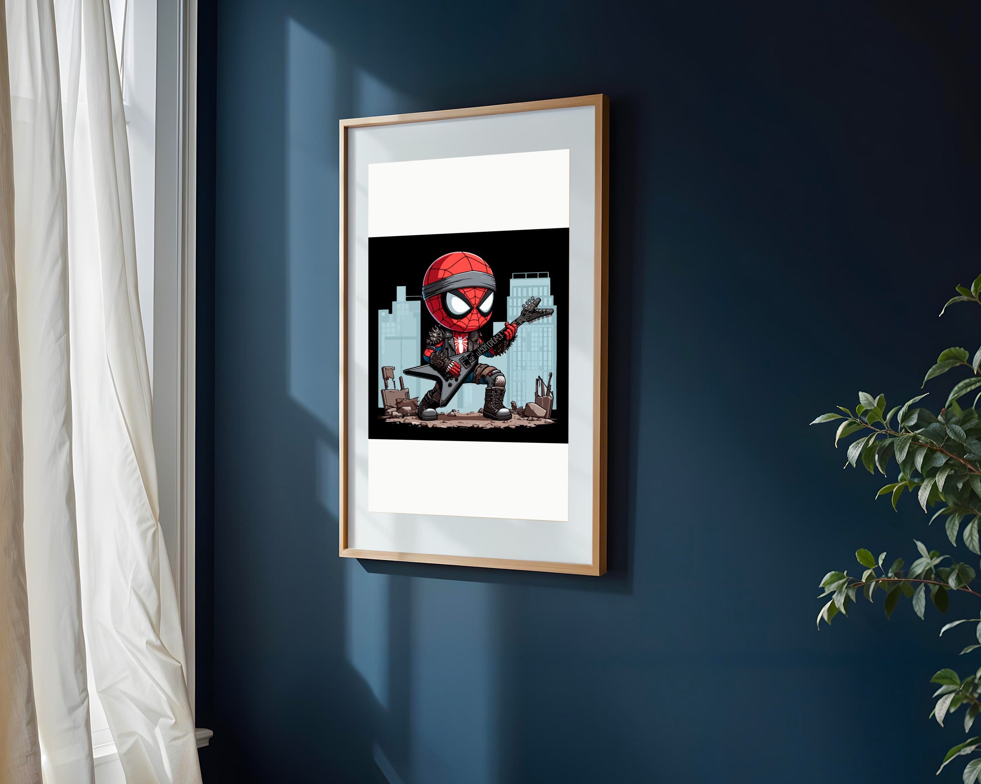 Spider-Man Punk Rockero | Cuadro decorativo de Monkey Canvas