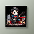 Superman Rockero Metal | Cuadro decorativo de Monkey Canvas