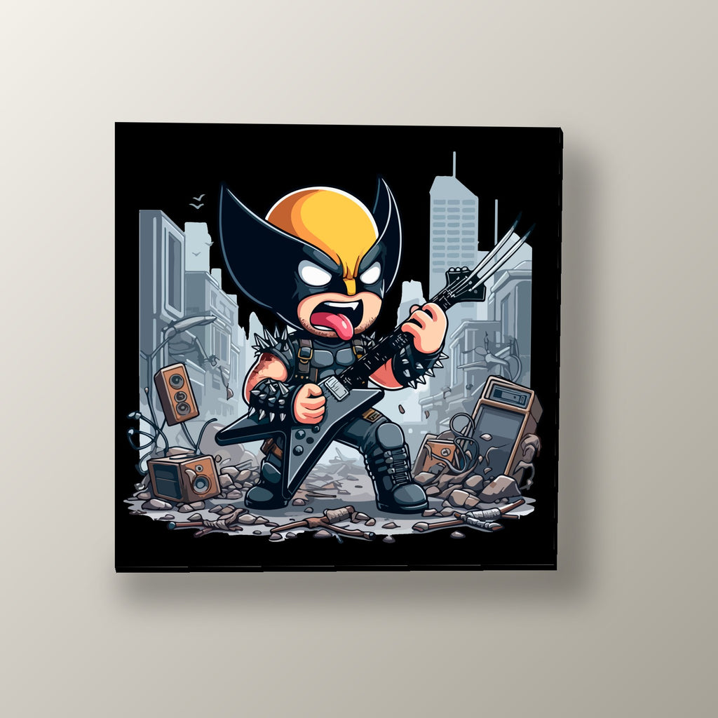 Wolverine Punk Rockero | Cuadro decorativo de Monkey Canvas