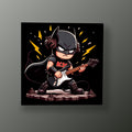 Batman Estrella de Rock | Cuadro decorativo de Monkey Canvas