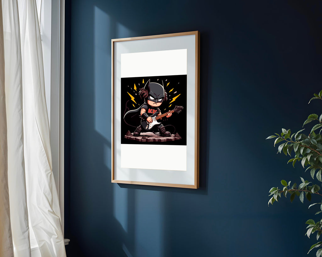 Batman Estrella de Rock | Cuadro decorativo de Monkey Canvas