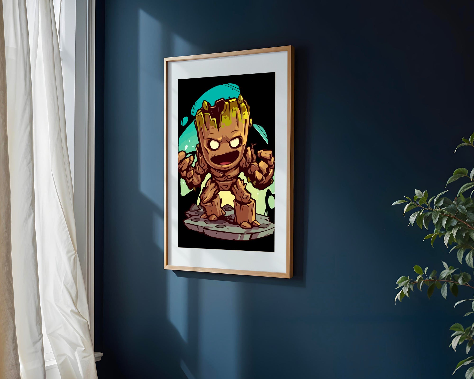 Groot Furia de Madera | Cuadro decorativo de Monkey Canvas