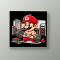 Mario Fisicoculturista Fuerte | Cuadro decorativo de Monkey Canvas