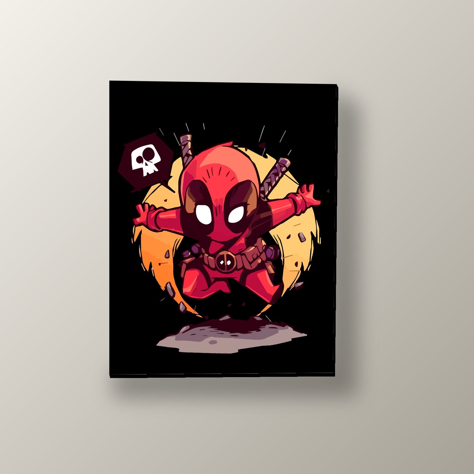 Deadpool Salto Explosivo | Cuadro decorativo de Monkey Canvas