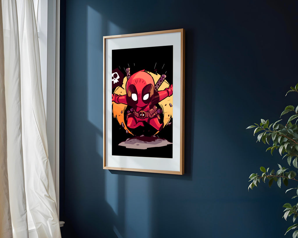 Deadpool Salto Explosivo | Cuadro decorativo de Monkey Canvas