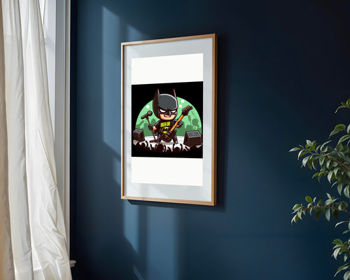Batman Rockstar de Escenario | Cuadro decorativo de Monkey Canvas