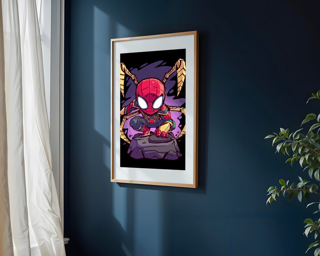 Iron Spider Sobre las Rocas | Cuadro decorativo de Monkey Canvas