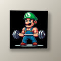 Luigi Levanta Pesas | Cuadro decorativo de Monkey Canvas